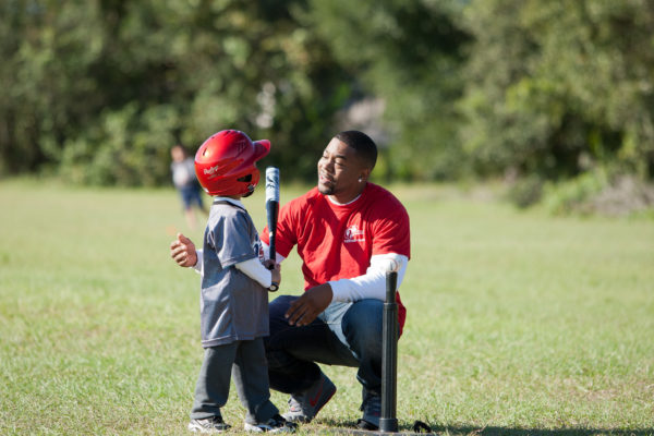 t-ball game with i9 sports coach